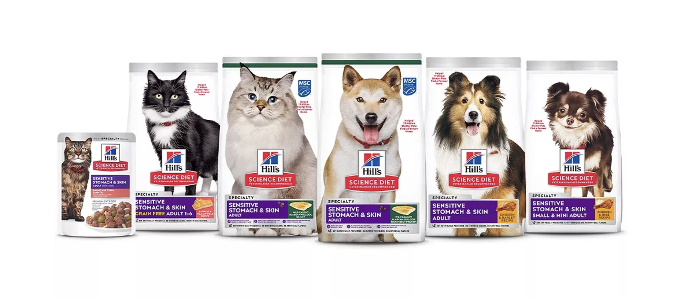 Saco de alimento balanceado veterinario